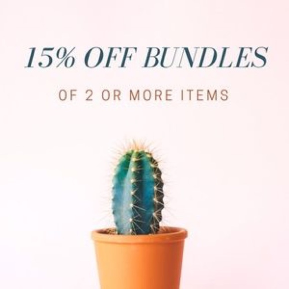 15% off bundles!!!
